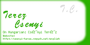 terez csenyi business card